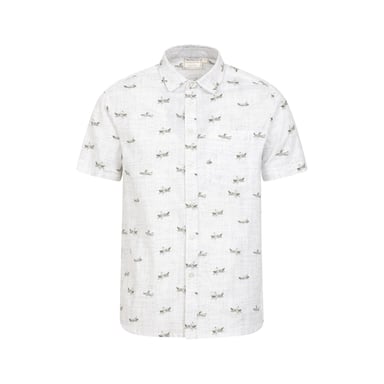 Mountain Warehouse Mens Preston Illustration Shirt (White)