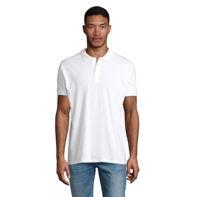 SOLS Mens Planet Polo Shirt (White)