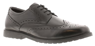 Hush Puppies Womens Shoes Verity Brogue Leather Lace Up black
