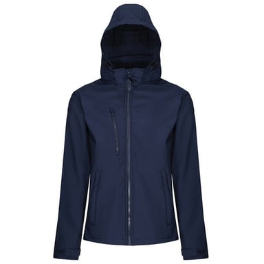 Regatta Mens Venturer Hooded Soft Shell Jacket (Navy/Navy)