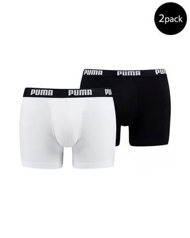Puma Men's Underwear In Black/White