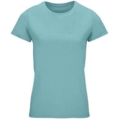 SOLS Womens/Ladies Crusader Organic T-Shirt (Pool Blue)