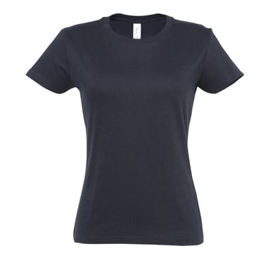 SOLS Womens/Ladies Imperial Heavy Short Sleeve T-Shirt (Navy)