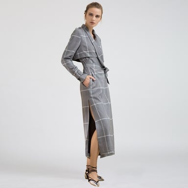 Long Tartan Coat