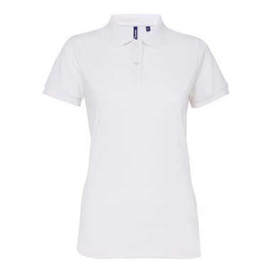 Asquith & Fox Womens/Ladies Short Sleeve Performance Blend Polo Shirt (White)