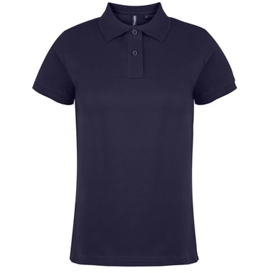 Asquith & Fox Womens/Ladies Plain Short Sleeve Polo Shirt (Navy)