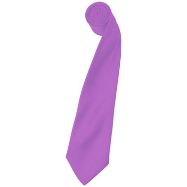 Premier Mens Plain Satin Tie (Narrow Blade) (Pack of 2) (Lilac)