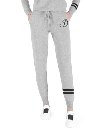 Pantalon De Survetement En Cachemire Crown Of Edinburgh Morningside Gris D