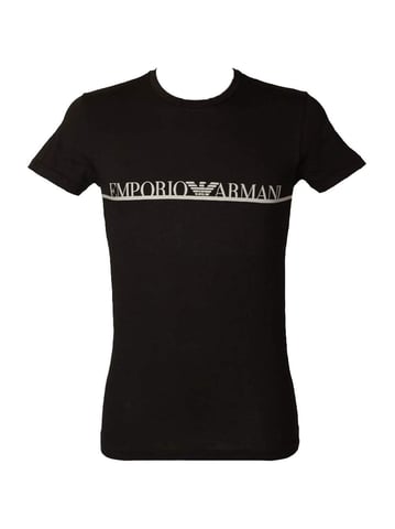 Camiseta Emporio Armani con cuello en C para hombre azul