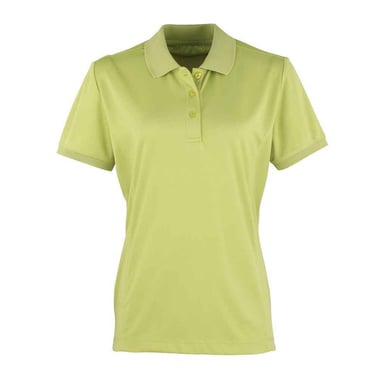 Premier Womens/Ladies Coolchecker Pique Polo Shirt (Lime)