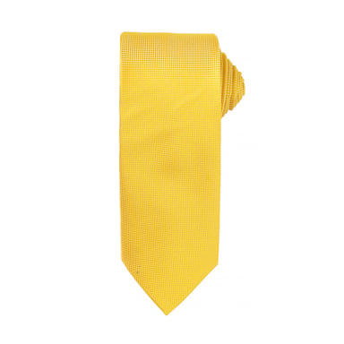 Premier Mens Micro Waffle Formal Work Tie (Sunflower)