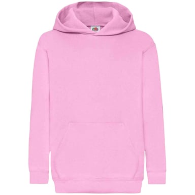 Fruit Of The Loom Kids Unisex Classic 80/20 Hoodie (Light Pink)