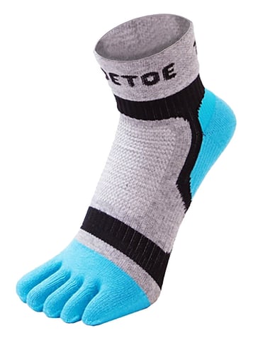 TOETOE - Calcetines Bajos Deportivos Transpirables para Hombre y Mujer - Azul