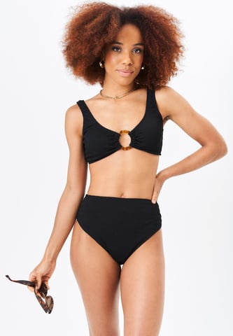 Top de bikini con detalle de aro texturizado