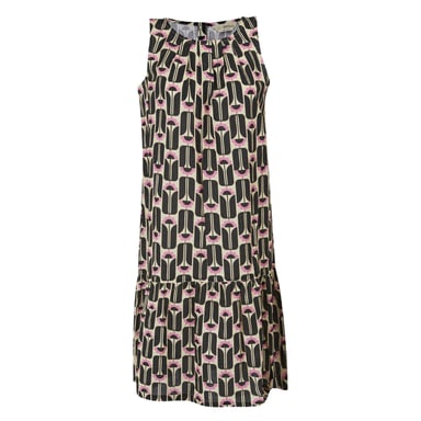Regatta Womens/Ladies Orla Kiely Summer Tall Flowers Sleeveless Dress (Black)