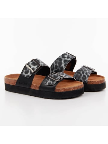 Mules con estampado de leopardo para mujer de Kaporal