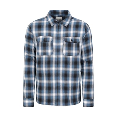 Mountain Warehouse Mens Stream II Flannel Lined Shirt (Blue)