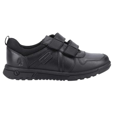 Hush Puppies Boys Spencer Leather School Shoes (Black)