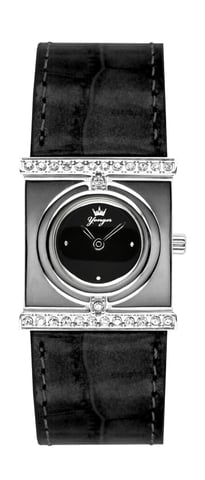 Reloj Yonger and Bresson con esfera negra y diamantes