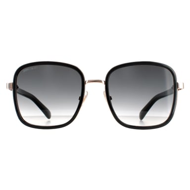 Jimmy Choo Square señoras negro oro gris gradiente elva/s