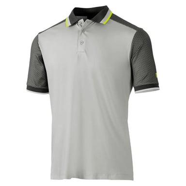 Island Green Mens Golf Polo Shirt (Silver Grey/Charcoal)