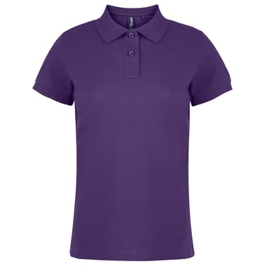 Asquith & Fox Womens/Ladies Plain Short Sleeve Polo Shirt (Purple)