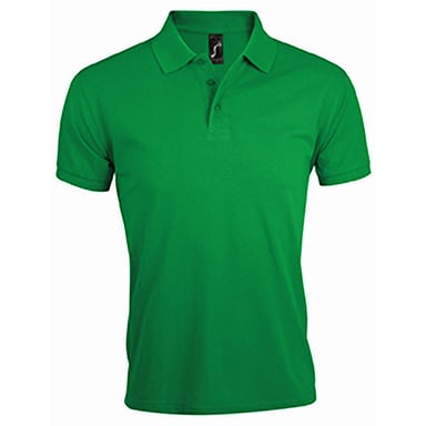 SOLs Mens Prime Pique Plain Short Sleeve Polo Shirt (Kelly Green)