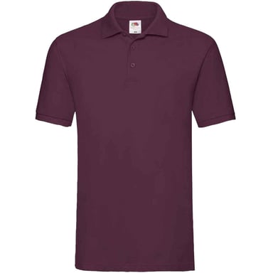 Fruit of the Loom Mens Premium Cotton Pique Polo Shirt (Burgundy)