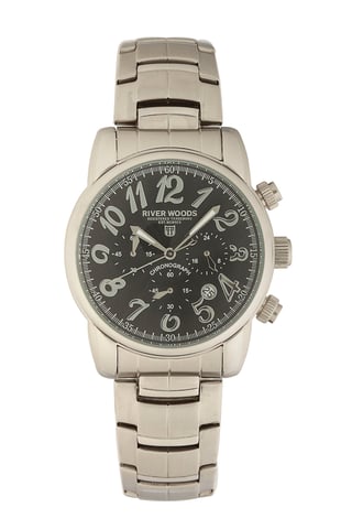 River Woods: reloj negro para hombre