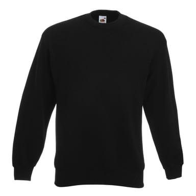 Fruit Of The Loom Unisex Premium 70/30 Set-In Sweatshirt (Black)