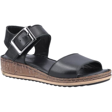 Hush Puppies Womens/Ladies Ellie Leather Sandals (Black)