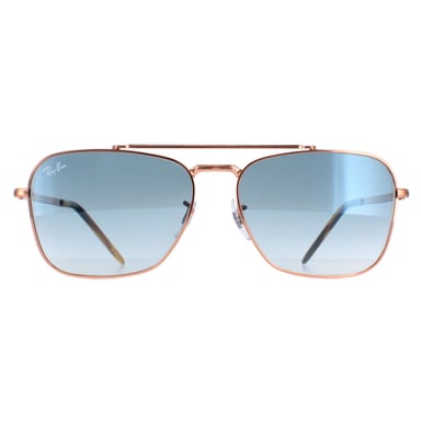 Ray-Ban Cuadradas Unisex Oro Rosa Azul Gradiente RB3636 New Caravan