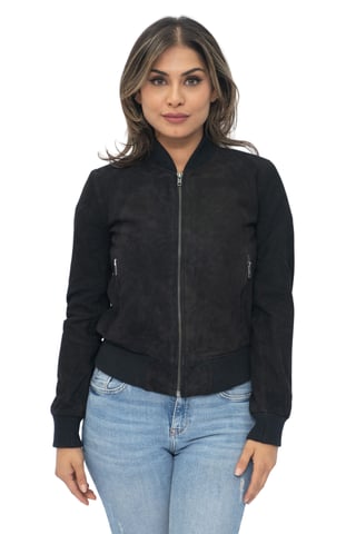 Cazadora bomber de ante MA-1 para mujer - Arnhem