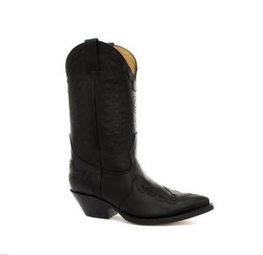 Botas de vaquero unisex de cuero negro Grinders - Arizona HI