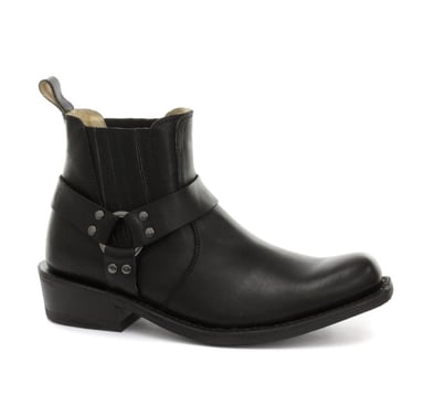Botas de cuero negras unisex estilo western Grinders Renegade Lo