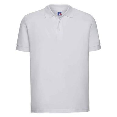 Russell Mens Ultimate Cotton Pique Polo Shirt (White)