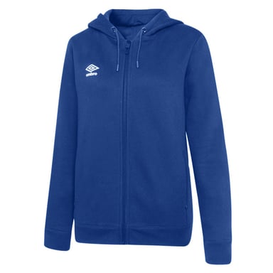 Umbro Womens/Ladies Club Leisure Full Zip Hoodie (Royal Blue/White)