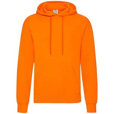 Fruit Of The Loom Unisex Adults Classic Hooded Sweatshirt (Orange)