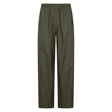 Mountain Warehouse Mens Pakka Waterproof Over Trousers (Dark Khaki)