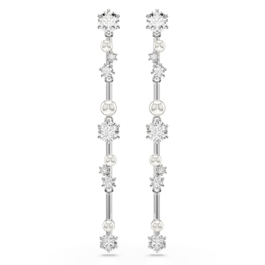 Swarovski 'Constella Bars' Women's Base Metal Drop Earrings - Silver 5705614