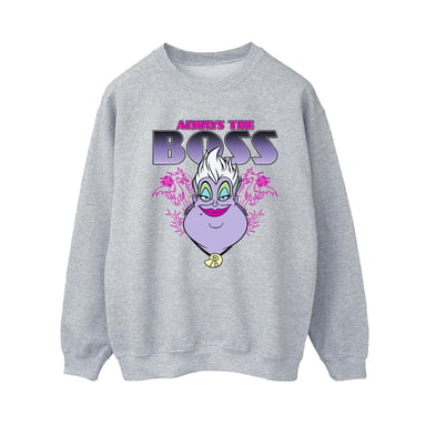 Disney Womens/Ladies The Little Mermaid Ursula Mum Is The Boss Sweatshirt (Sports Grey)