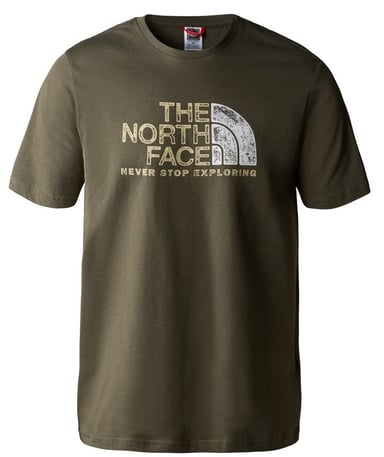 The North Face Mens Short Sleeve T Shirt In Olive Green