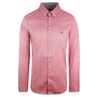 Camisa de Oxford Pink Oxford para hombre Lacoste Slim Fit Pink