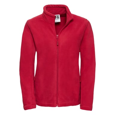 Russell Womens/Ladies Full Zip Outdoor Fleece Jacket (Classic Red)