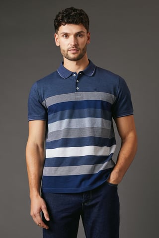 Oakland Stripe Polo Shirt