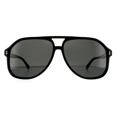 Gucci Aviator Mens Black Grey Sunglasses