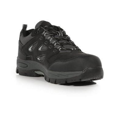 Regatta Mens Mudstone Nubuck Safety Trainers (Black/Granite)