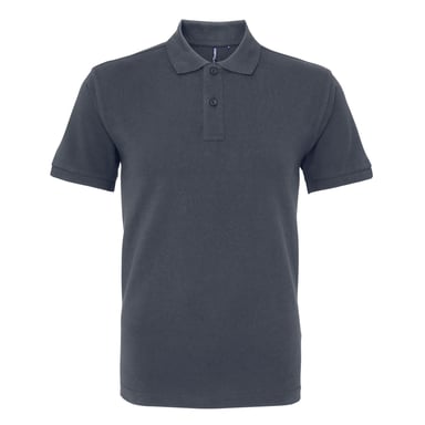 Asquith & Fox Mens Organic Classic Fit Polo Shirt (Graphite)