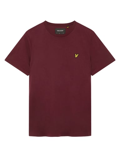 Lyle & Scott Plain T-Shirt in Burgundy