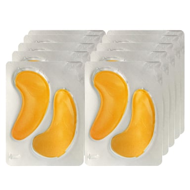 2 almohadillas para tratamiento de ojos hidratantes antioxidantes y oro de 24 quilates